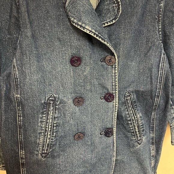Vintage Lauren Ralph Lauren Denim Double Breasted fisherman core jacket - Picture 4 of 14